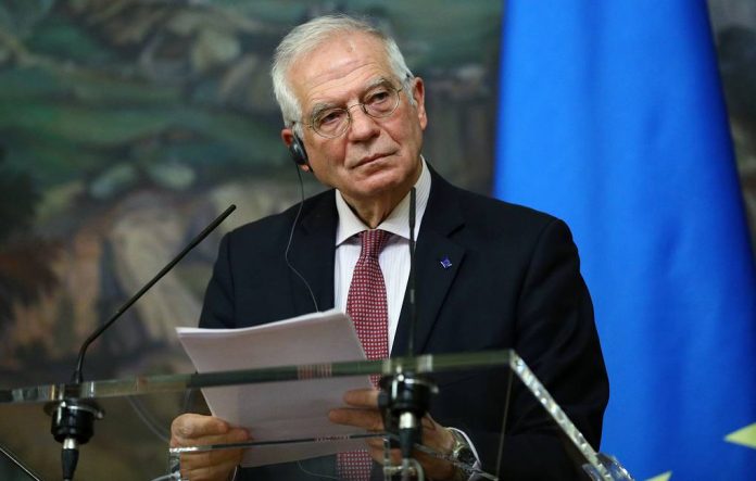 Russia's Foreign Minister Lavrov meets with EU envoy Borrell