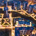 Housing complex Scandinavia in new Moscow. Photos from the quadcopter.