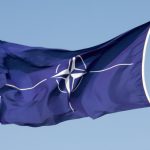 NATO-Flag in the wind