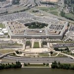 An aerial view of the Pentagon building in Washington, June 15, 2005, with the Potomac river in the ..