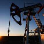 Oil pump jacks in Tatarstan, Russia