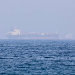 Mercer Street, an Israeli-managed oil tanker that was attacked is seen off Fujairah Port