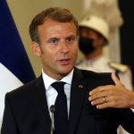 French President Emmanuel Macron visits Baghdad
