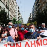 Health workers protest against mandatory vaccines in Athens