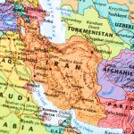 Map with Iran in focus.