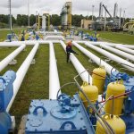 Gas storage near western Ukrainian town Stryi
