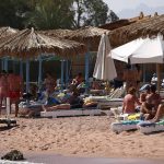 Российские туристы на пляжах Египта