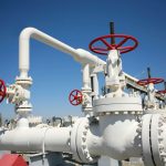 Oil gas processing plant with pipe line valves