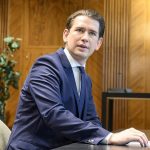 Austrian Chancellor Sebastian Kurz attends an EU leaders video conference summit in Vienna