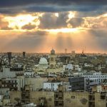 Libya capital Tripoli skyline view