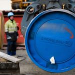 Construction site of the Nord Stream 2 pipeline in Germany