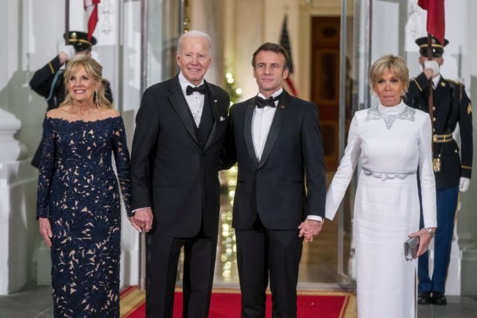 Bidens welcome France's Macrons on state visit to the US