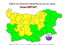 Жълт код за силен вятър в 14 области в страната