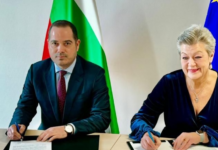 Калин Стоянов посреща еврокомисаря Илва Йохансон и румънския вътрешен министър вътрешен Предою