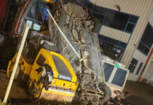 Тежко ПТП на Околовръстното – кола се заби в багер. Шофьор е ранен