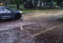 Силна буря с градушка се изви над Плевен