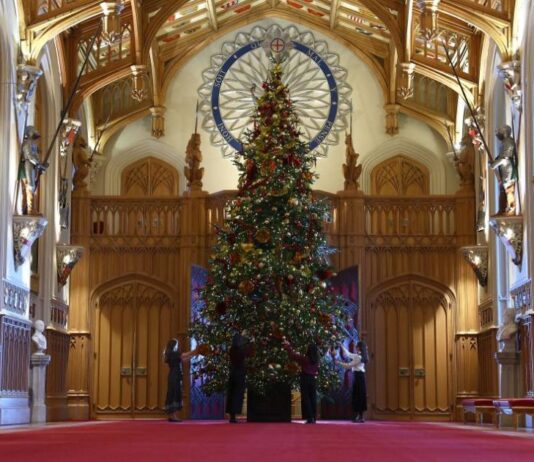 Показаха елхата на кралското семейство в замъка Уиндзор (СНИМКИ)