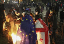 Осма нощ на протести в Грузия