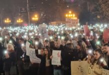 Хиляди протестираха в Скопие с искане за справедливо наказание за пиян и дрогиран 20-годишен младеж, прегазил момиче на пешеходна пътека