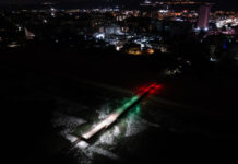 Мостът на централния плаж в курорта „Слънчев бряг“ ще свети в бяло, зелено и червено за 3 март