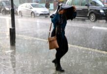 Жълт и оранжев код за значителни валежи над страната